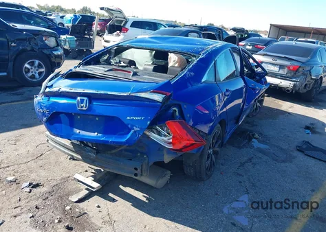 2019 Honda Civic Sport from USA, damaged, VIN 2HGFC2F86KH551768